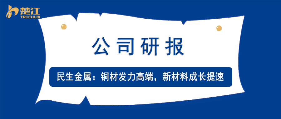 广东会vip贵宾厅研报：【民生金属】铜材发力高端，新质料生长提速